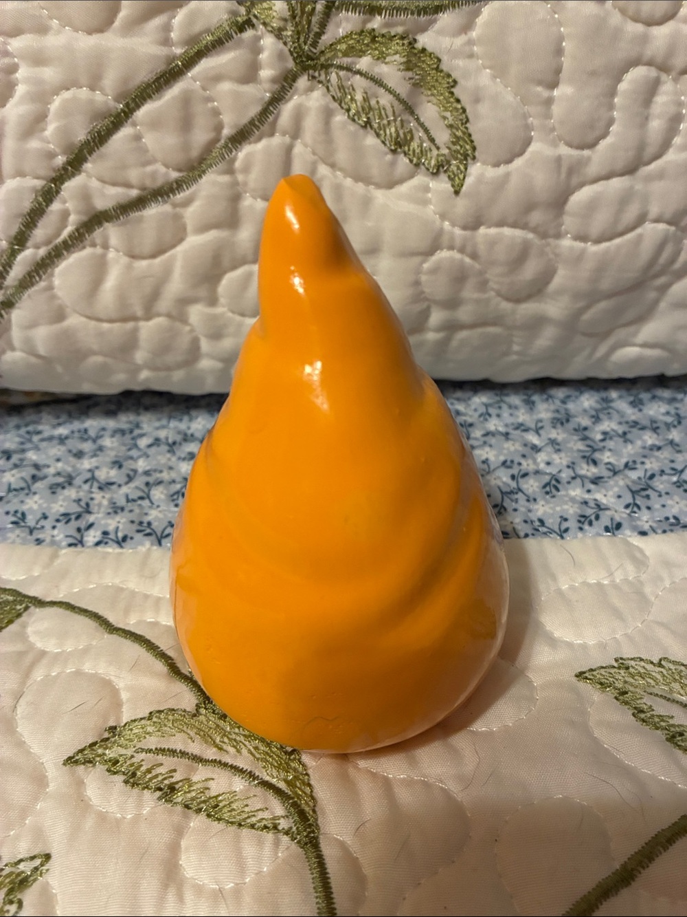 Small Yellow Ceramic Gnome Figurine - Picture 3 of 9